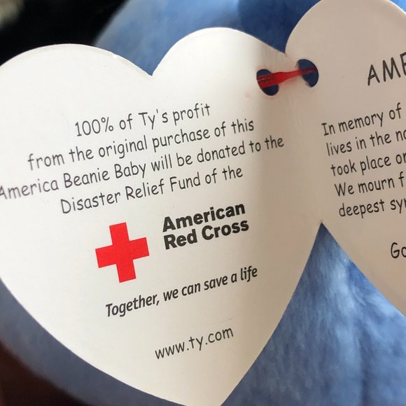 RARE Vintage Ty Beanie Baby America 9/11/2001 with Hologram NEW Collectible - Picture 13 of 13